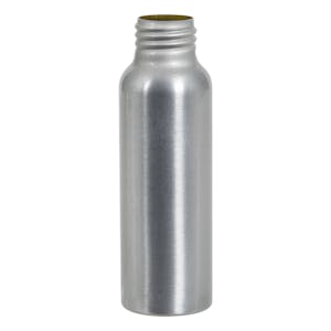 2.7 oz. Slim Brushed Aluminum Bottle with 24/410 Neck (Cap, Sprayer & Pump Sold Separately)
