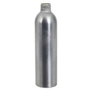 8.45 oz. Slim Brushed Aluminum Bottle with 24/410 Neck (Cap, Sprayer & Pump Sold Separately)