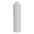 10 oz. White HDPE Cylindrical Sample Bottle with 24/410 Neck (Cap Sold Separately)