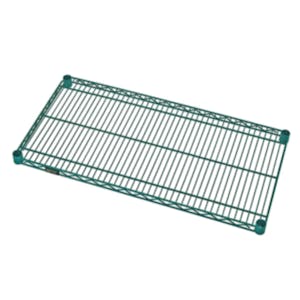 14" W x 30" L Green Epoxy-Coated Wire Shelf for Quantum® Smart Grid System