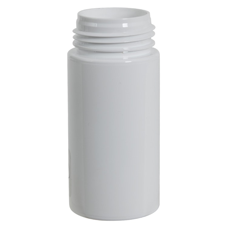 100mL White PET Foaming-Style Cylinder Bottle with 43mm Neck (Pump Sold Separately)