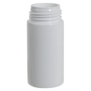 50mL White PET Foaming-Style Cylinder Bottle with 30mm Neck (Pump Sold Separately)