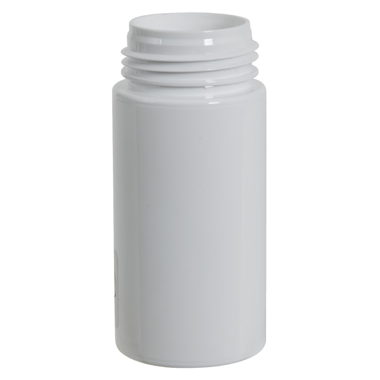 50mL White PET Foaming-Style Cylinder Bottle with 30mm Neck (Pump Sold Separately)