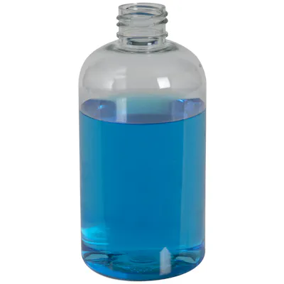 PET Boston Round Bottles (100% PCR Material)