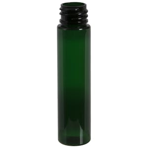 1 oz. Green Slim PET Cylinder Bottle with 20/410 Neck (Cap Sold Separately)