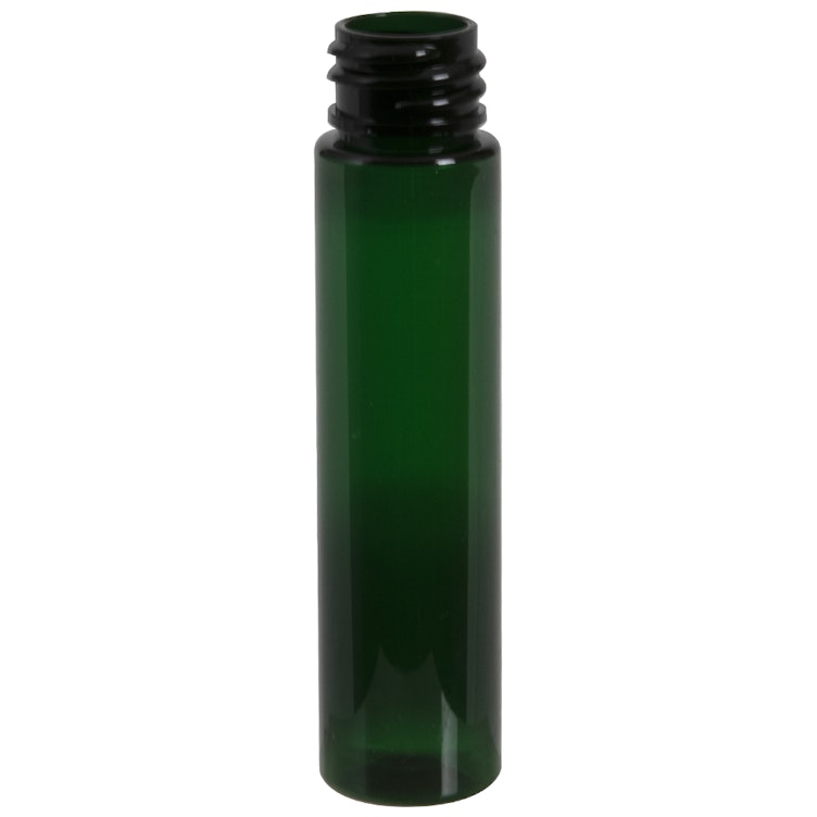 1 oz. Green Slim PET Cylinder Bottle with 20/410 Neck (Cap Sold Separately)