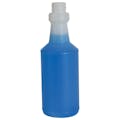 16 oz. Natural Level 3 Fluorinated HDPE Carafe Bottle with 28/410 Neck (Sprayer or Cap Sold Separately)