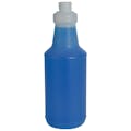 32 oz. Natural Level 3 Fluorinated HDPE Carafe Bottle with 28/410 Neck (Sprayer or Cap Sold Separately)