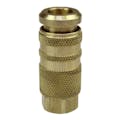 1/4" Body x 1/4" FNPT Brass Industrial Coilflow™ Automatic Six Ball Coupler