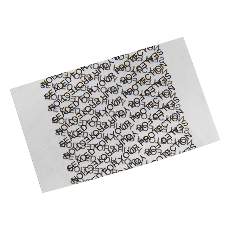 38mm W x 25mm Hgt. Clear "Sealed for Your Protection" Shrink Bands with Perforations (Fits 18mm to 20mm Approx. Cap Size)