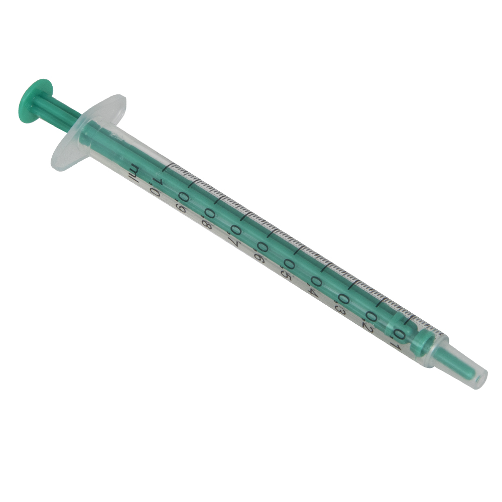 1mL Sterile 2-Part Plastic Syringe with Luer Slip Tuberculin Tip