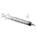 3mL Sterile 3-Part Plastic Syringe with Luer Slip Centric Tip - Package of 100