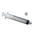 10mL Sterile 3-Part Plastic Syringe with Luer Lock - Package of 100
