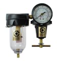 3/8" FNPT Heavy Duty 88 Series Duo Regulator with Gauge & Filter with 4 oz. Capacity Polycarbonate Bowl