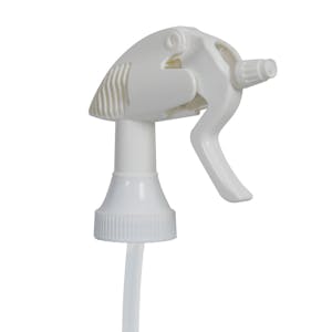 45/400 White Polypropylene High-Output Trigger Sprayer with 8-1/2" Dip Tube
