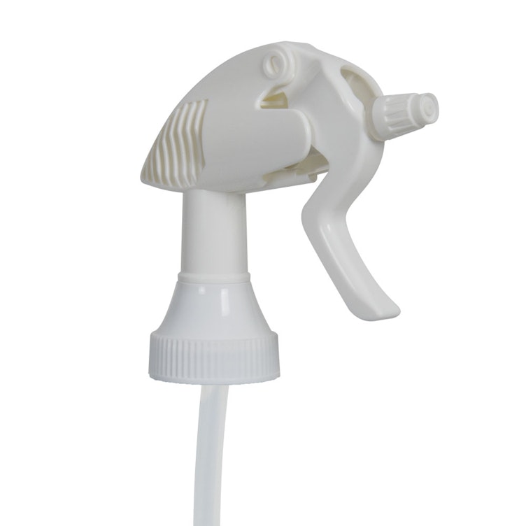 45/400 White Polypropylene High-Output Trigger Sprayer with 8-1/2" Dip Tube