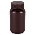 125mL Diamond® Essentials™ Amber HDPE Round Wide Mouth Economy Bottle with 38mm Cap
