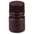 8mL Diamond® Essentials™ Amber HDPE Round Narrow Mouth Economy Bottle with 20mm Cap