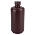 500mL Diamond® Essentials™ Amber HDPE Round Narrow Mouth Economy Bottle with 28mm Cap