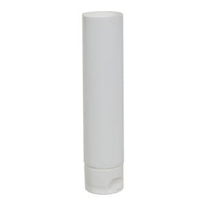 1 oz. White LDPE Open End Lotion Tube with Flip-Top Cap