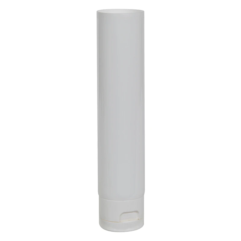 3 oz. White LDPE Open End Lotion Tube with Flip-Top Cap