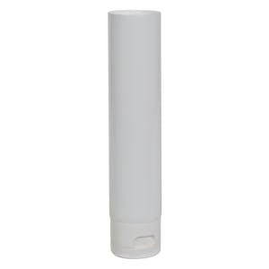 3 oz. White LDPE Open End Lotion Tube with Flip-Top Cap