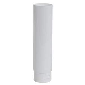 4 oz. White LDPE Open End Lotion Tube with Flip-Top Cap
