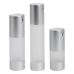 Frosted Airless Bottles with Integrated Pumps