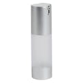 30mL Frosted/Silver Airless Bottle with Integrated Pump