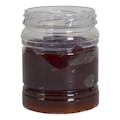 16 oz. PET Hot-Fill Ribbed Sauce Jar with 82mm 8-Lead Lug Neck (Cap Sold Separately)