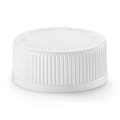 33/400 White Polypropylene Unlined Ribbed Child Resistant Cap