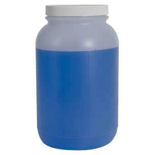 HDPE Round Wide Mouth Jars with Plain Caps