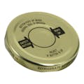 63mm 5-Lead Gold Metal Lug Cap with Plastisol Liner & Button