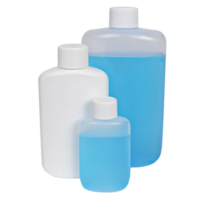 LDPE Oval Bottles with Plain Caps