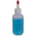 2 oz. Natural LDPE Graduated Boston Round Bottle with Yorker Cap