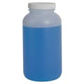 32 oz. Wide Mouth Round Natural HDPE Jar with 63/400 White Ribbed Cap with F217 Liner