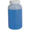 32 oz. Wide Mouth Round Natural HDPE Jar with 63/400 White Ribbed CRC Cap with F217 Liner