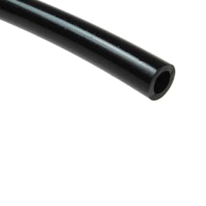4mm ID x 6mm OD x 1mm Wall Black 95A Ether-Based Polyurethane Tubing - 100' Roll