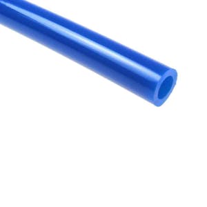 1/8" ID x 1/4" OD x 0.062" Wall Blue 95A Ether-Based Polyurethane Tubing - 100' Roll
