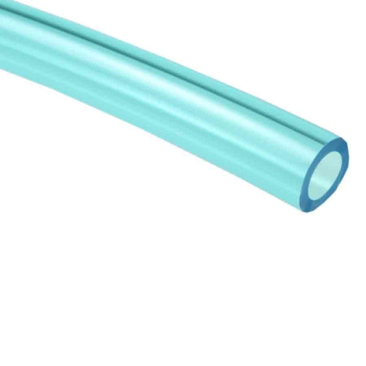 5mm ID x 8mm OD x 1.5mm Wall Transparent Blue 95A Ether-Based Polyurethane Tubing - 100' Roll