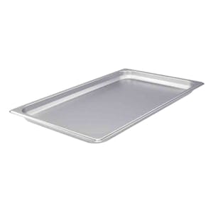 Full Size 22 Gauge Stainless Steel Steam Table Pan - 20-3/4" L x 12-3/4" W x 1-1/4" Hgt.