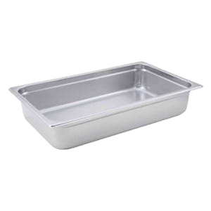 Full Size 22 Gauge Stainless Steel Steam Table Pan - 20-3/4" L x 12-3/4" W x 4" Hgt.