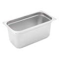 1/3 Size 22 Gauge Stainless Steel Steam Table Pan - 6-7/8" L x 12-3/4" W x 6" Hgt.