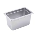 1/4 Size 22 Gauge Stainless Steel Steam Table Pan - 10-5/6" L x 6-5/16" W x 6" Hgt.