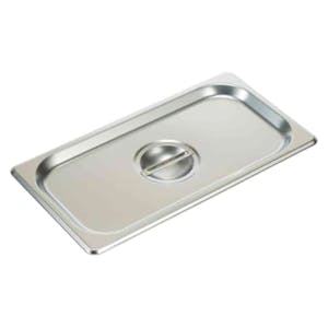 1/3 Size Stainless Steel Solid Flat Cover for Steam Table Pans