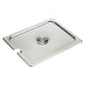 1/2 Size Stainless Steel Slotted Flat Cover for Steam Table Pans