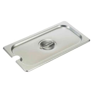 1/3 Size Stainless Steel Slotted Flat Cover for Steam Table Pans