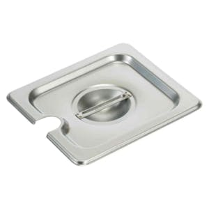 1/6 Size Stainless Steel Slotted Flat Cover for Steam Table Pans
