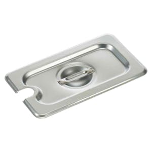 1/9 Size Stainless Steel Slotted Flat Cover for Steam Table Pans