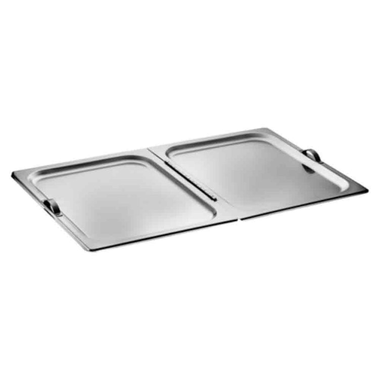 Full Size Stainless Steel Hinged Flat Cover for Steam Table Pans